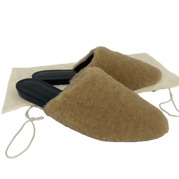 New Jenni Kayne Shearling Mule Slides in Natural Size 37 - Picture 4 of 12